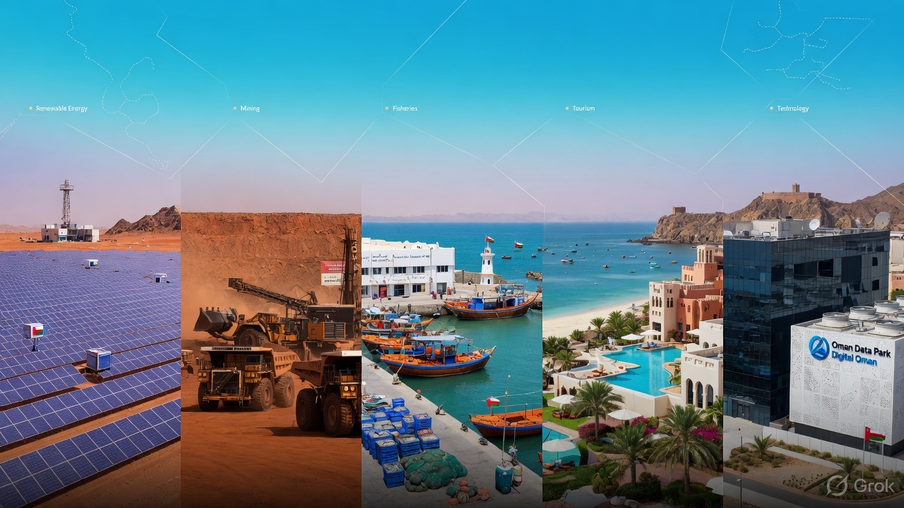 Oman Golden Visa Investment Sectors – Tourism, Renewable Energy, Mining, Fisheries & Technology Opportunities (2026 Guide)